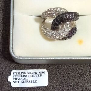 Sterling Silver Crystal Ring